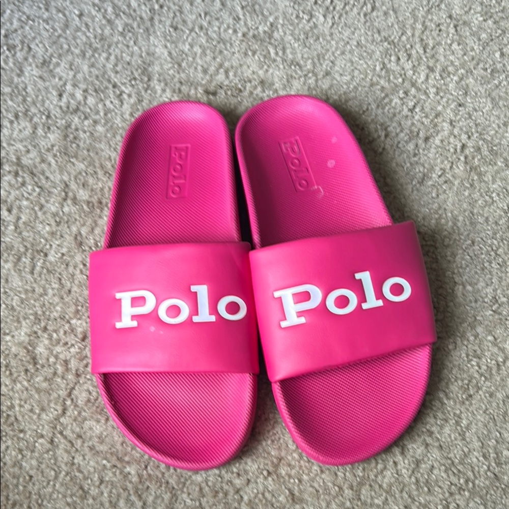 Polo by Ralph Lauren Women Pink Slide Sandals size 8